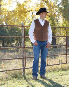 *Mens Corduroy Vest - BRN - MWV1967001
