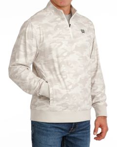 *Mens 1/4 Zip Pullover - GRY - MWK1971001